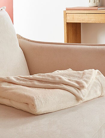 Plaid Polaire Extra Doux Coloris Ecru - DODO