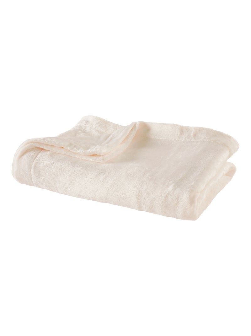 Plaid Polaire Extra Doux Coloris Ecru - DODO Blanc - Kiabi