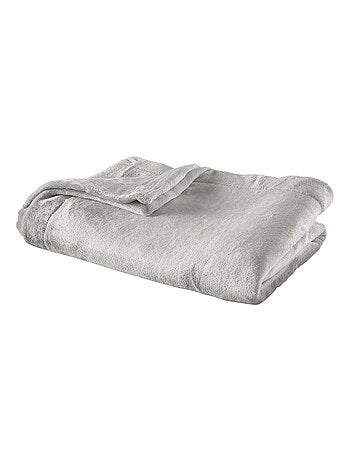 Plaid Polaire Extra Doux Coloris Gris Métal - DODO