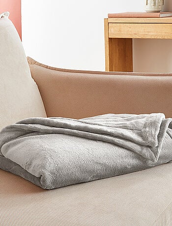Plaid Polaire Extra Doux Coloris Gris Métal - DODO