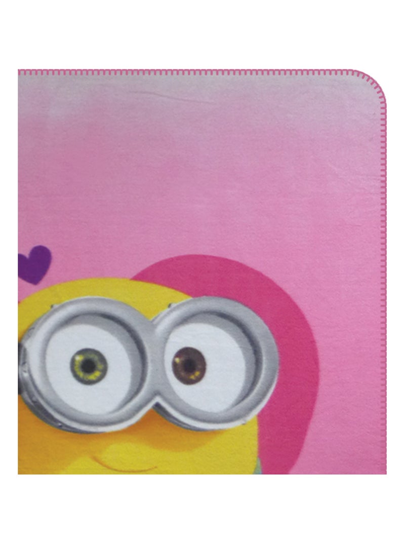Plaid polaire imprimé 100% polyester, LES MINIONS THE ONE Rose - Kiabi