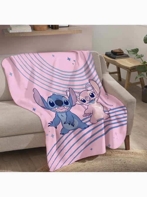 Plaid polaire imprimé, DISNEY HOME STITCH WAVY - Kiabi