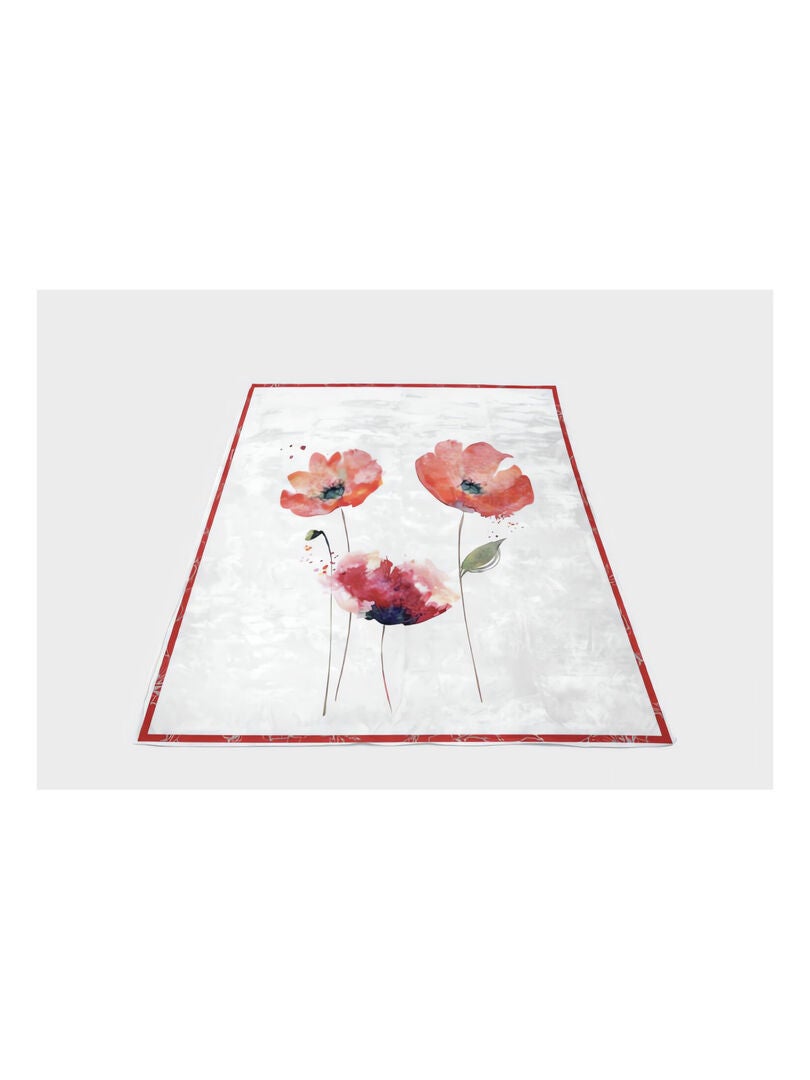 Kit Broderie Point De Croix Prête à Coudre - Motif Coquelicot Soleil 40x50 Cm 11CT - Complet Débutant Adulte