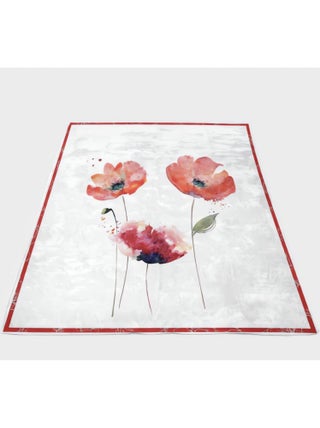 Plaid polaire imprimé et sherpa COQUELICOT 130x150 cm, par Soleil d'ocre