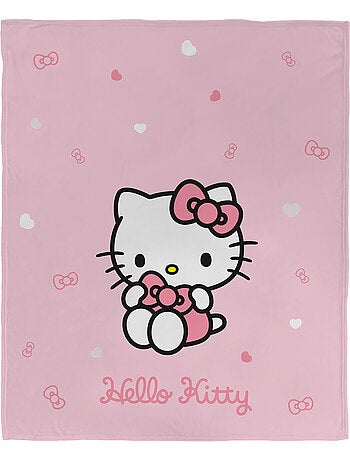Plaid polaire imprimé, HELLO KITTY CUTE