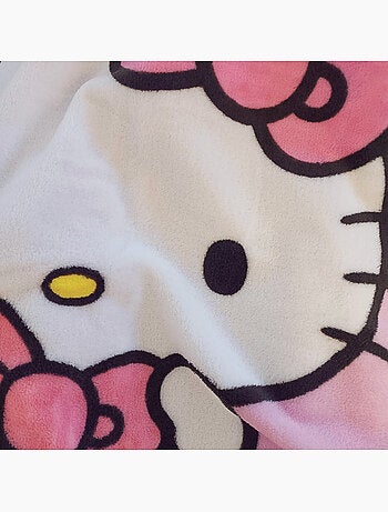 Plaid polaire imprimé, HELLO KITTY CUTE