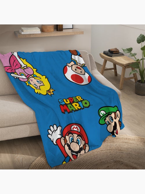 Plaid polaire imprimé, mario let's go - Kiabi Plaid polaire imprimé, mario let's go - Kiabi