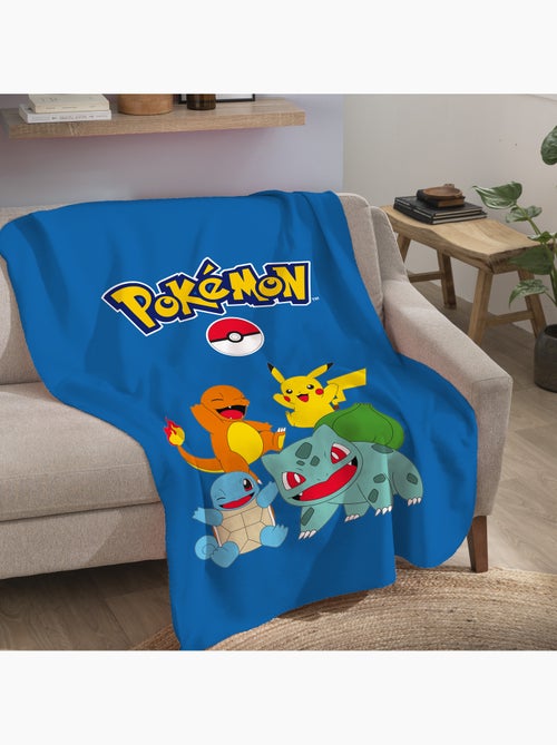 Plaid polaire imprimé, pokemon battle - Kiabi Plaid polaire imprimé, pokemon battle - Kiabi