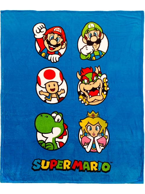 Plaid polaire imprimé, SUPER MARIO PLAYERS - Kiabi