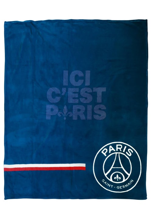 Plaid polaire imprimé toucher doux, psg premium - Kiabi Plaid polaire imprimé toucher doux, psg premium - Kiabi
