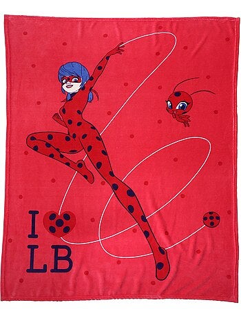 Plaid polaire imprimé toucher extra doux, MIRACULOUS LADYBUG JUMP
