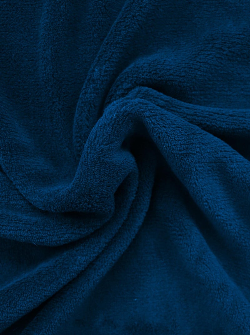 Plaid polaire imprimé toucher extra doux, PSG PREMIUM Bleu - Kiabi