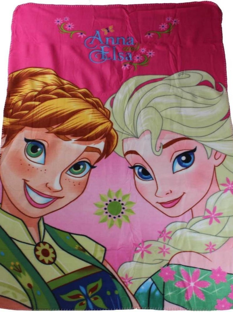 Plaid polaire La reine des neiges couverture enfant Disney mod1 Multicolore - Kiabi