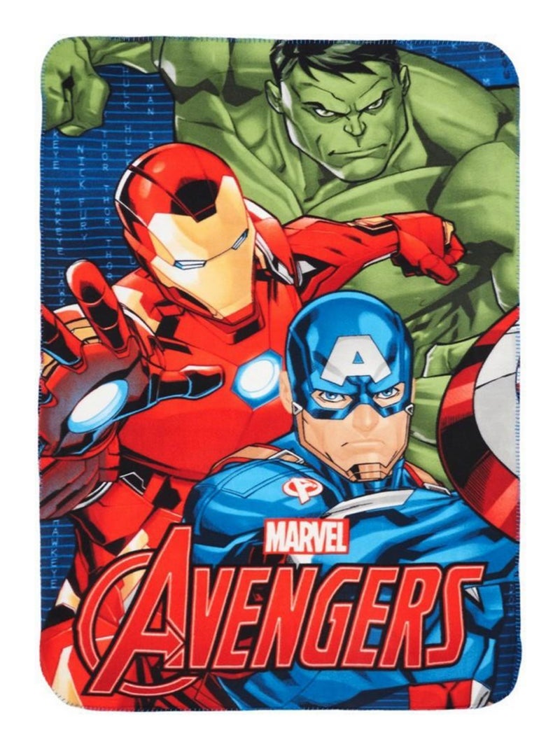 Plaid Polaire Les Avengers Couverture Enfant Hulk Iron Man Multicolore - Kiabi