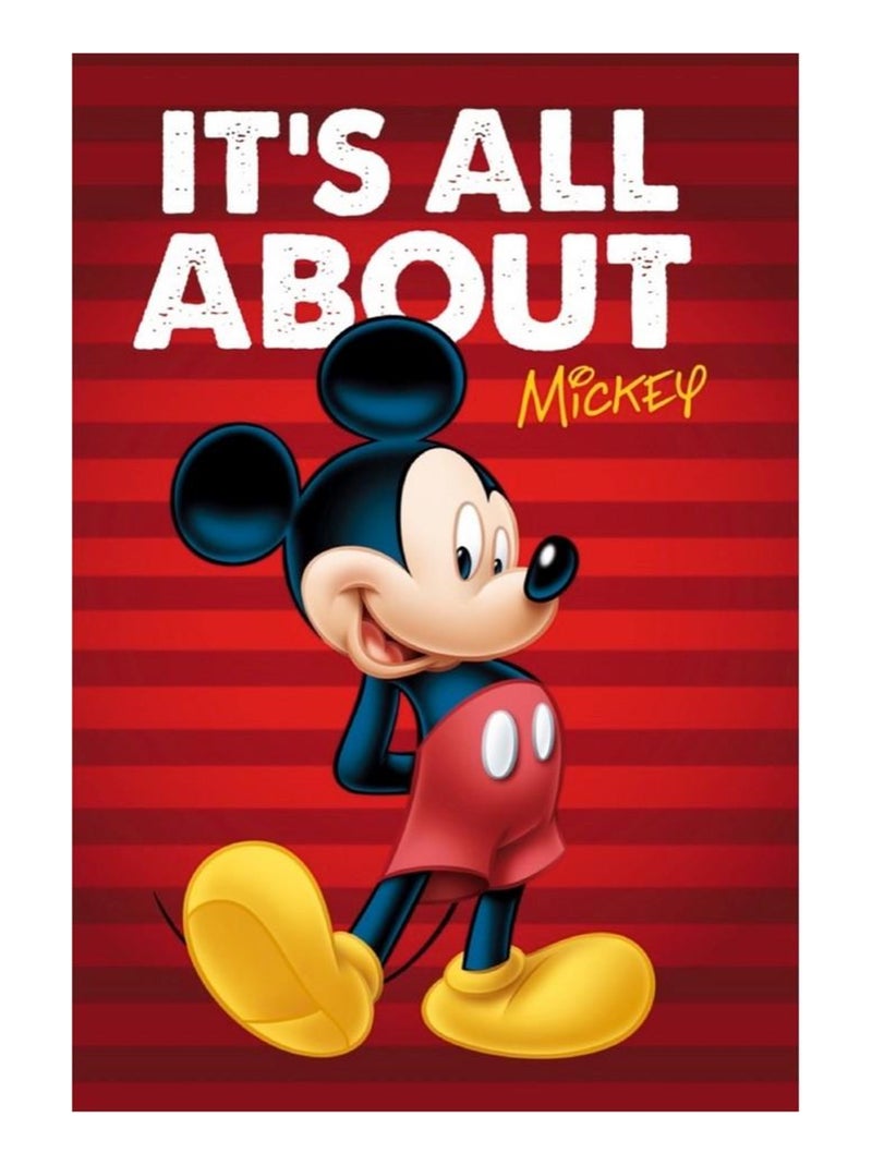 Plaid polaire Mickey Mouse Couverture raye Multicolore - Kiabi