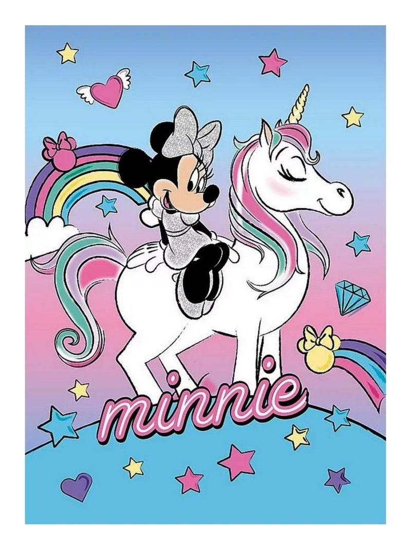 Plaid polaire Minnie Licorne Couverture enfant Multicolore - Kiabi