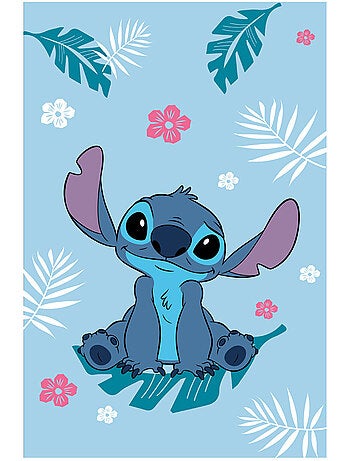 Plaid polaire motif tropical Stitch Lilo et Stitch