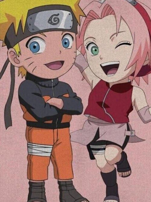 Plaid polaire Naruto et Sakura - Rose - Kiabi
