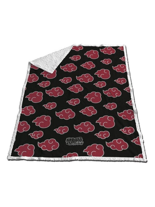 Plaid Polaire Naruto Shippuden - Noir et Rouge - Kiabi