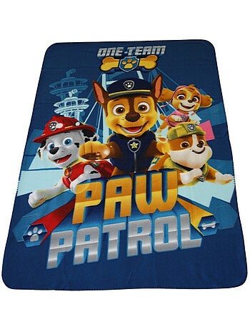 Plaid polaire Pat'Patrouille One Team - Bleu 140x110 cm