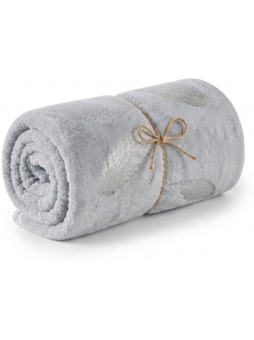 Plaid polaire plumette - Kiabi Plaid polaire plumette - Kiabi
