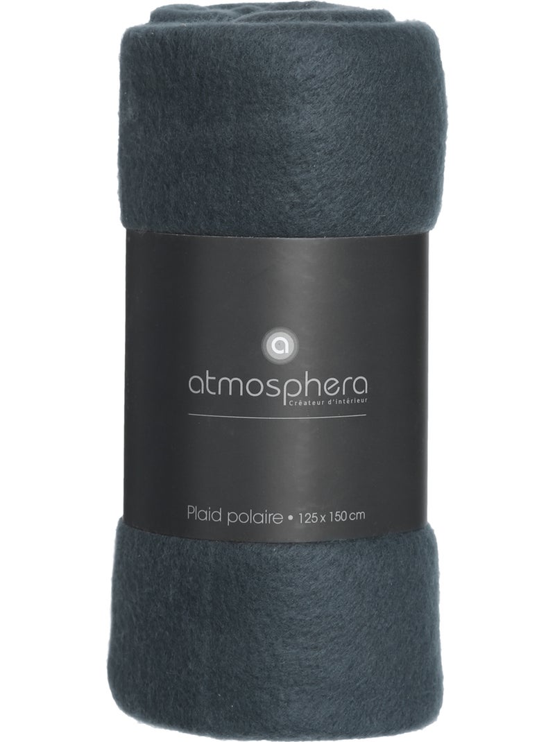 Plaid polaire POLAR Gris orage - Kiabi