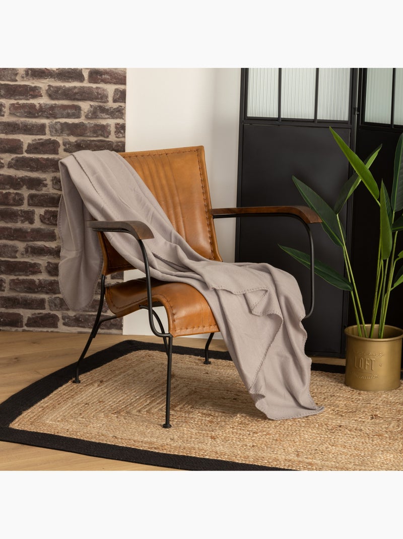 Plaid polaire POLAR Gris souris - Kiabi