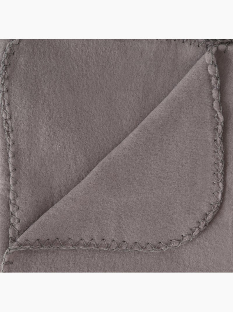 Plaid polaire POLAR Gris souris - Kiabi
