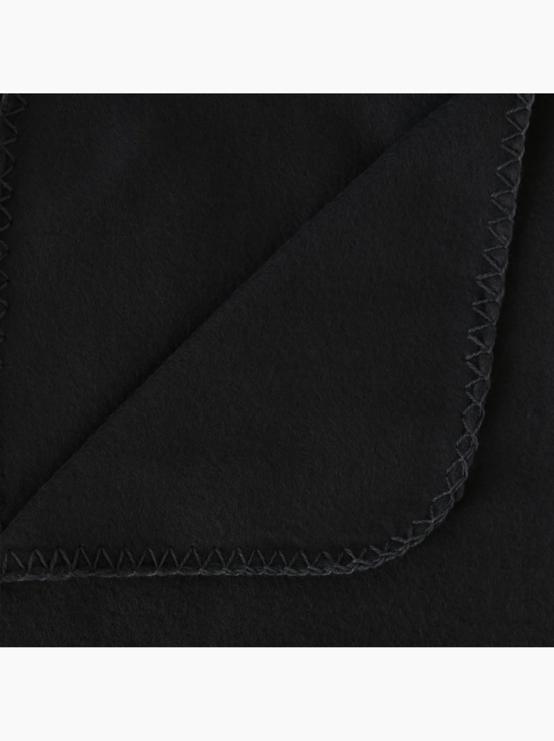 Plaid polaire POLAR Noir - Kiabi