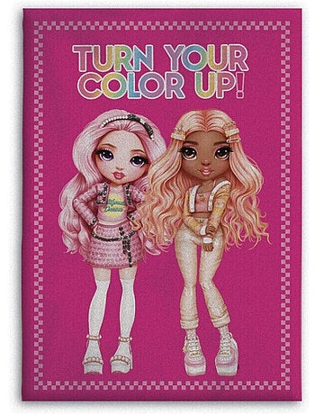 Plaid polaire Rainbow High - Turn Your Color Up - Rose