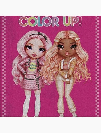 Plaid polaire Rainbow High - Turn Your Color Up - Rose