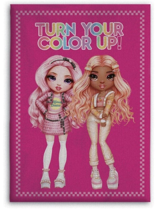 Plaid polaire Rainbow High - Turn Your Color Up - Rose - Kiabi