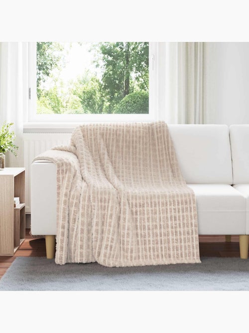 Plaid polaire texturé à relief - vidaxl - Kiabi Plaid polaire texturé à relief - vidaxl - Kiabi