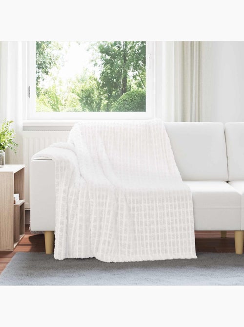Plaid polaire texturé à relief - vidaxl - Kiabi Plaid polaire texturé à relief - vidaxl - Kiabi