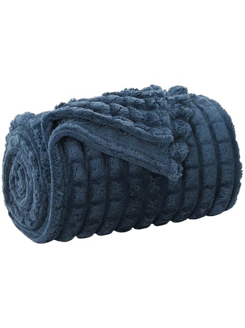 Plaid polaire texturé à relief - vidaxl - Kiabi Plaid polaire texturé à relief - vidaxl - Kiabi