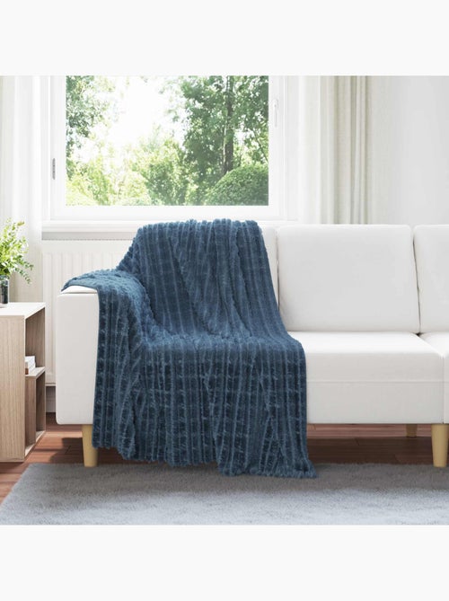 Plaid polaire texturé à relief - vidaxl - Kiabi Plaid polaire texturé à relief - vidaxl - Kiabi