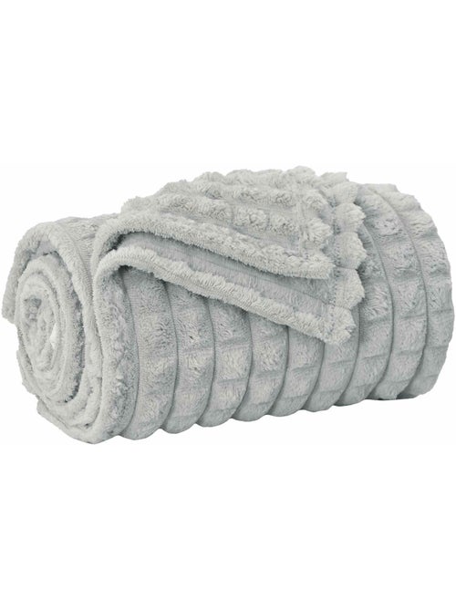 Plaid polaire texturé à relief - vidaxl - Kiabi Plaid polaire texturé à relief - vidaxl - Kiabi
