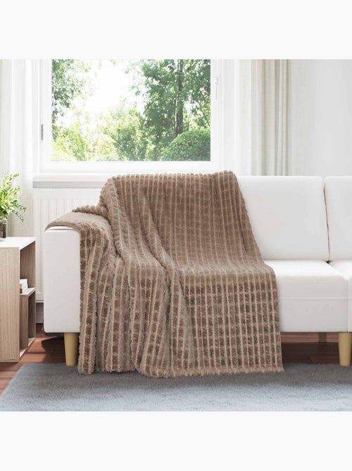 Plaid polaire texturé à relief - vidaxl - Kiabi Plaid polaire texturé à relief - vidaxl - Kiabi