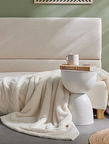 Plaid polaire uni MOKA