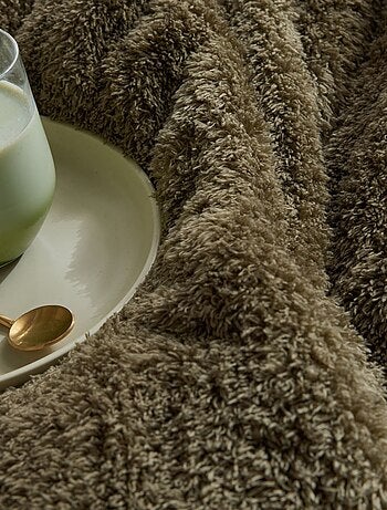 Plaid polaire uni MOKA