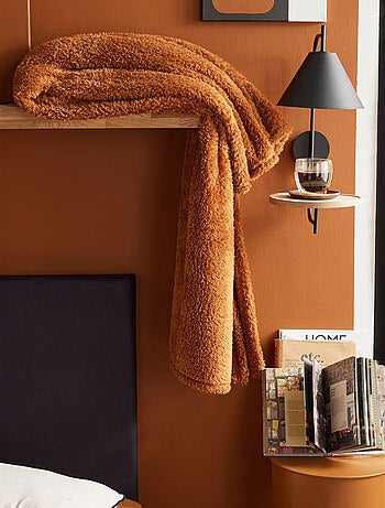 Plaid polaire uni MOKA