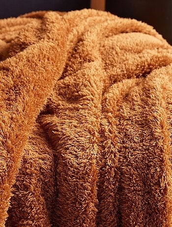 Plaid polaire uni MOKA