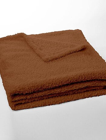 Plaid polaire uni MOKA