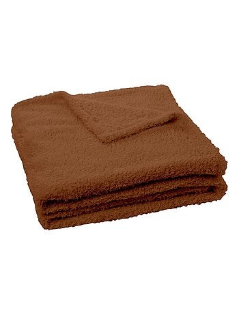 Plaid polaire uni MOKA