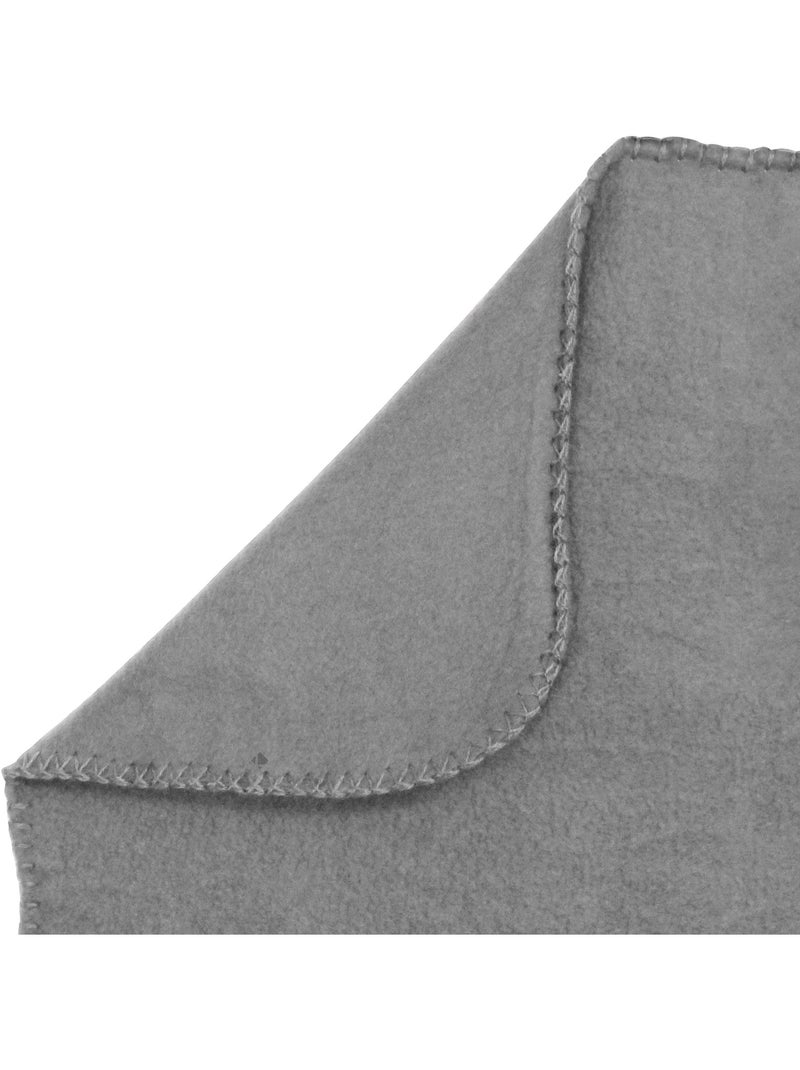 Plaid polaire UNO Gris foncé - Kiabi