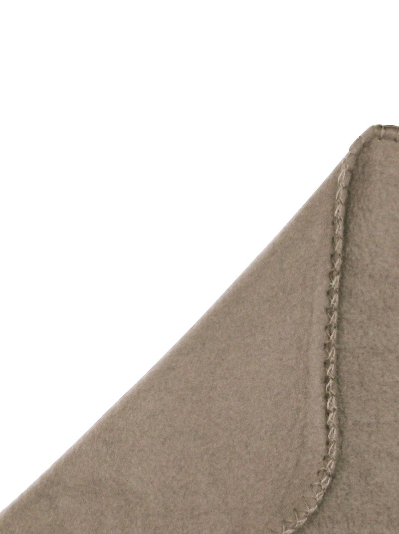 Plaid polaire UNO Gris taupe - Kiabi