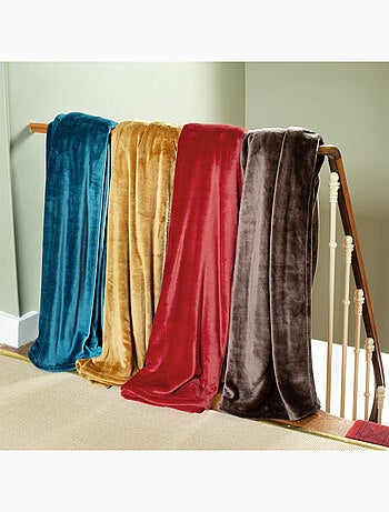 Plaid polaire VELVET polyester