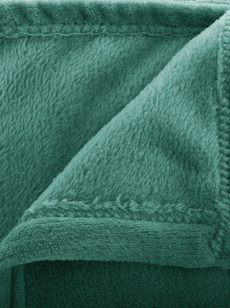Plaid polaire XL ou jeté de lit Vert - Kiabi