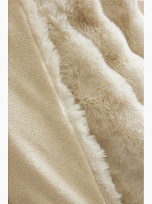 Plaid polyester fausse fourrure astra - Kiabi Plaid polyester fausse fourrure astra - Kiabi
