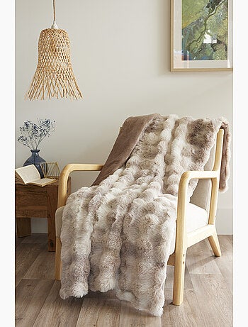 Plaid polyester fausse fourrure astra